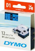 DYMO D1 12mm Sort/Blue