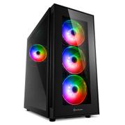 Sharkoon TG5 Pro aRGB ATX_Case Glass panel, 4x 120 mm addressable RGB LED fans