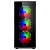 Sharkoon TG5 Pro aRGB ATX_Case Glass panel, 4x 120 mm addressable RGB LED fans (4044951029105)
