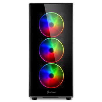 Sharkoon TG5 Pro aRGB ATX_Case Glass panel, 4x 120 mm addressable RGB LED fans (4044951029105)