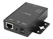 StarTech 1 Port RS232 Serial to IP Ethernet Converter / Device Server - Aluminum - Enhetsserver - 100Mb LAN, RS-232 - AC 100/230 V - skinnemonterbar (NETRS2321P)