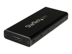 StarTech M.2 SSD Enclosure for M.2 SATA SSDs - USB 3.1 (10Gbps) with USB-C Cable - External Enclosure for USB-C Host - Aluminum (SM21BMU31C3) - drevkabinett - SATA 6Gb/s - USB 3.1 (Gen 2)