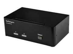 StarTech 2-Port DisplayPort KVM Switch - Dual-Monitor - 4K 60 - with Audio & USB Peripheral Support - DP 1.2 - USB Hub (SV231DPDDUA2) - KVM / lyd / USB-svitsj - 2 porter