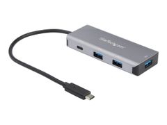 StarTech 4 Port USB C Hub w/ 3x USB A & 1x USB C, SuperSpeed 10Gbps USB Type-C, USB 3.1/3.2 Gen 2 Hub, USB Bus Powered, Compact USB-C to USB Adapter Hub, Portable/Laptop Hub, Aluminum - Windows/macOS/Linux (HB