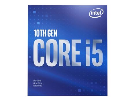 Intel Core i5-10400F,  2.9GHz - 4.3GHz 6 kjerner/ 12 tråder, 12MB cache, uten integrert grafikkprosessor (BX8070110400F)