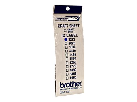 Brother ID1212 - stempel-ID-etiketter - 12 etikett(er) - 12 x 12 mm (ID1212)