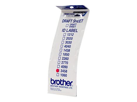 Brother ID3458 - stempel-ID-etiketter - 12 etikett(er) - 34 x 58 mm (ID3458)