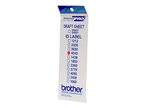 Brother ID4040 - stempel-ID-etiketter - 12 etikett(er) - 40 x 40 mm (ID4040)