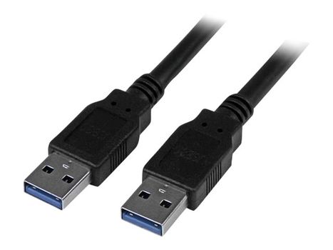 StarTech 3m 10 ft USB 3.0 Cable - A to A - M/M - Long USB 3.0 Cable - USB 3.1 Gen 1 (5 Gbps) (USB3SAA3MBK) - USB-kabel - USB-type A til USB-type A - 3 m (USB3SAA3MBK)