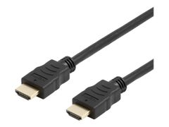 Deltaco HDMI-1030D-FLEX - HDMI med Ethernet-kabel - 3 m