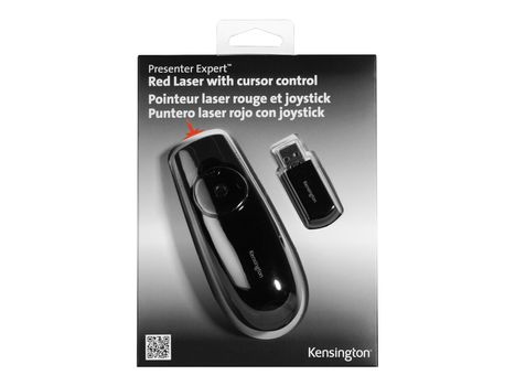 Kensington Presenter Expert Red Laser with Cursor Control presentasjonsfjernstyring - svart (K72425EU)