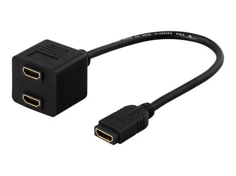 Deltaco HDMI-13 - HDMI-adapter - 10 cm (HDMI-13)