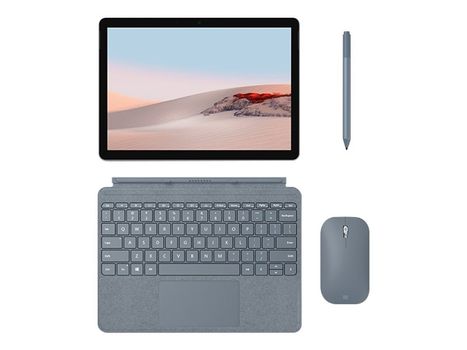 Microsoft Surface Go Type Cover - tastatur - med styrepute,  akselerometer - Nordisk - isblå (KCT-00089)
