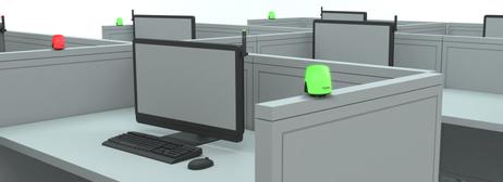 PLENOM Kuando Busylight UC Omega - Presence, Ringer & Notification - opptattlampeindikator for hodesett for hodesett (15410)