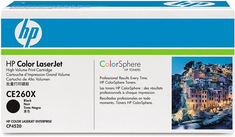 HP CE260XC høy kapasitet svart kontrakt original LaserJet-tonerkassett (CE260XC)