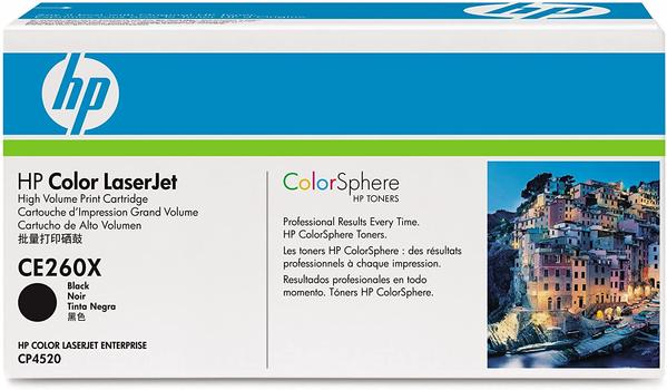 HP CE260XC høy kapasitet svart kontrakt original LaserJet-tonerkassett (CE260XC)