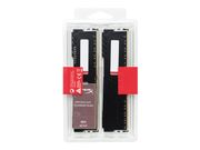 Kingston HyperX FURY - DDR4 - 16 GB: 2 x 8 GB - DIMM 288-pin - 3200 MHz / PC4-25600 - CL16 - 1.35 V - ikke-bufret - ikke-ECC - svart (HX432C16FB3K2/16)