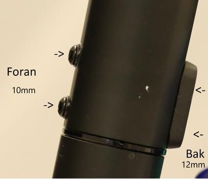 Segway Sett med skruer til Ninebot ES1/ ES2/ ES4,  2 stk 6x10mm + 2 stk 6x12mm, påført Loctite (ES-SCREWKIT)