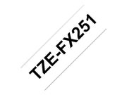 Brother TZe-FX251 - fleksibel ID-tape - 1 kassett(er) - Rull (2,4 cm x 8 m) (TZEFX251)