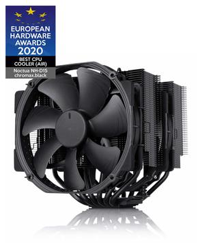 Noctua NH-D15 chromax.black CPU cooler 2x140mm - Intel LGA1700, LGA1200, LGA1156, LGA1155, LGA1151, LGA1150, LGA2066 & AMD AM5, AM4 (NH-D15 CH.BK)