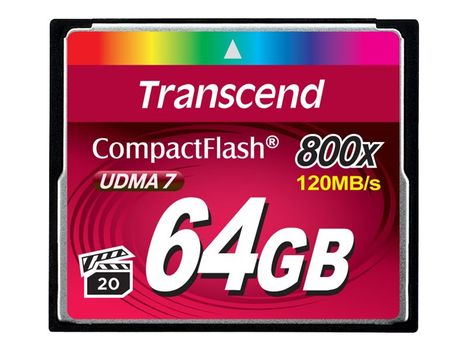 Transcend flashminnekort - 64 GB - CompactFlash