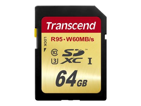 Transcend Ultimate - Flashminnekort - 64 GB - UHS Class 3 - SDXC UHS-I (TS64GSDU3)