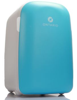 Ontario 28L minikjøleskap,  blått/ hvitt (ONTTC28W)