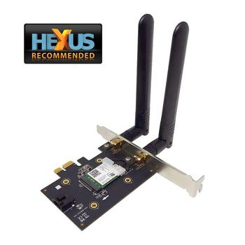 Rivet Networks Killer Wi-Fi 6 AX1650 PCIe Card, Bluetooth 5.1, 2x2 Wi-Fi 6 (802.11ax)
