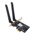 Rivet Networks Killer Wi-Fi 6 AX1650 PCIe Card, Bluetooth 5.1, 2x2 Wi-Fi 6 (802.11ax) (KILLER-AX1650)