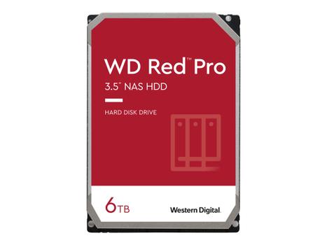 WD Red Pro NAS 6TB Hard Drive, 3.5", 256MB, SATA 6Gb/s, 7200rpm