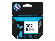 HP 302 - 3.5 ml - svart - original - blekkpatron - for Deskjet 11XX, 21XX, 36XX; Envy 45XX; Officejet 38XX, 46XX, 52XX (F6U66AE#UUS)