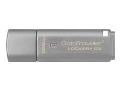 Kingston DataTraveler Locker+ G3 - USB-flashstasjon - 128 GB