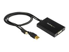 StarTech Mini DisplayPort to Dual-Link DVI Adapter - USB Powered - Dual Link Connectivity - Black - DVI Active Display Converter (MDP2DVID2) - videokonverter - svart