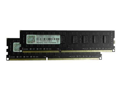 G.SKILL NT Series - DDR3 - sett - 16 GB: 2 x 8 GB - DIMM 240-pin - 1600 MHz / PC3-12800 - ikke-bufret