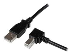 StarTech 1m USB 2.0 A to Right Angle B Cable Cord - 1 m USB Printer Cable - Right Angle USB B Cable - 1x USB A (M), 1x USB B (M) (USBAB1MR) - USB-kabel - USB-type B til USB - 1 m