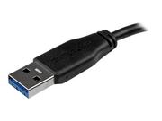 StarTech 3m 10ft Slim USB 3.0 A to Micro B Cable M/M - Mobile Charge Sync USB 3.0 Micro B Cable for Smartphones and Tablets (USB3AUB3MS) - USB-kabel - Micro-USB Type B til USB-type A - 3 m (USB3AUB3MS)
