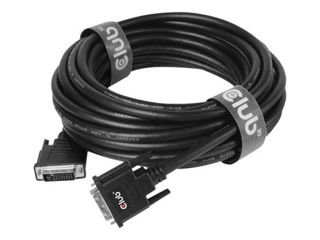 Club 3D DVI-kabel - DVI-D til DVI-D - 10 m (CAC-1220)
