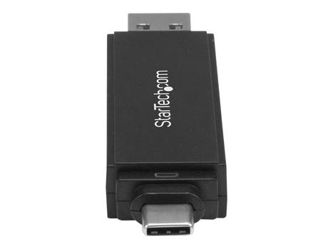 StarTech USB Memory Card Reader - USB 3.0 SD Card Reader - Compact - 5Gbps - USB Card Reader - MicroSD USB Adapter - kortleser - USB 3.0/USB-C (SDMSDRWU3AC)