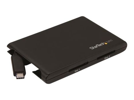 StarTech dobbel SD-kortleser med USB-C støtter SD 4.0 og UHS II