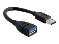 Delock USB-forlengelseskabel - USB-type A til USB-type A - 15 cm (82776)