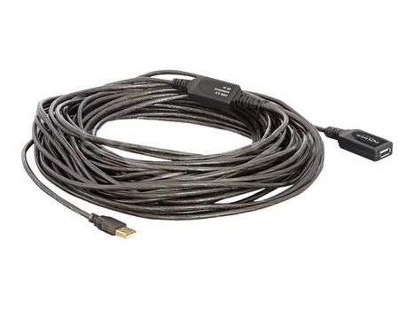 Delock USB Cable - USB-forlengelseskabel - USB til USB - 20 m (82690)