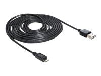 Delock EASY-USB - USB-kabel - Micro-USB type B til USB - 5 m