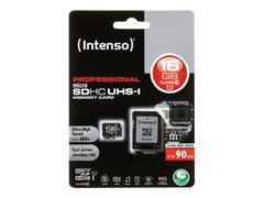 INTENSO flashminnekort - 16 GB - microSDHC UHS-I