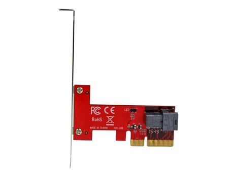 StarTech 4-Lane PCI Express to SFF-8643 Adapter for PCIe NVMe U.2 SSD - U.2 2.5" NVMe SSD Adapter (PEX4SFF8643) - grensesnittsadapter - SAS 12Gb/s - PCIe x4
