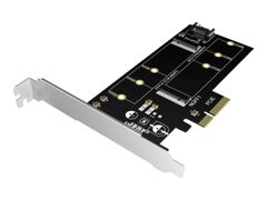 ICY BOX RaidSonic IB-PCI209 PCIe kontrollerkort 2x M.2 SSD to SATA III and PCIe 3.0 x4 Host