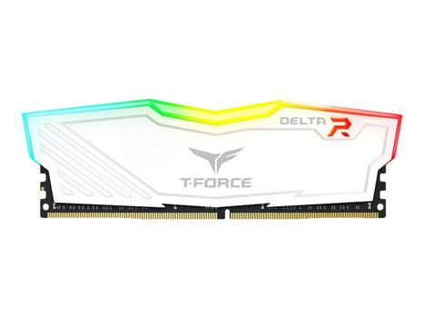 Team Group T-Force DELTA RGB - DDR4 - sett - 16 GB: 2 x 8 GB - DIMM 288-pin - 3200 MHz / PC4-25600 - ikke-bufret (TF4D416G3200HC16CDC01)