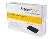StarTech HDMI Splitter 1 In 2 Out - 4k 30Hz - 2 Port - Aluminum - HDMI Multi Port - HDMI Audio Splitter (ST122HD4K) - video/ audio switch - 2 porter (ST122HD4K)