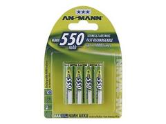 ANSMANN batteri - 4 x AAA - NiMH