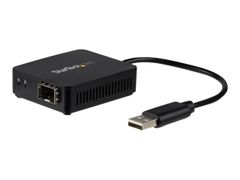 StarTech USB to Fiber Optic Converter - Open SFP - 100Mbps - Windows & Linux - USB to Ethernet Adapter - USB Network Adapter (US100A20SFP) - nettverksadapter - USB 2.0 - SFP (mini-GBIC) x 1