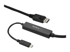 StarTech 9.8ft/3m USB C to DisplayPort 1.2 Cable 4K 60Hz, USB-C to DisplayPort Adapter Cable HBR2, USB Type-C DP Alt Mode to DP Monitor Video Cable, Compatible w/ Thunderbolt 3, Black - USB-C Male to DP Male (